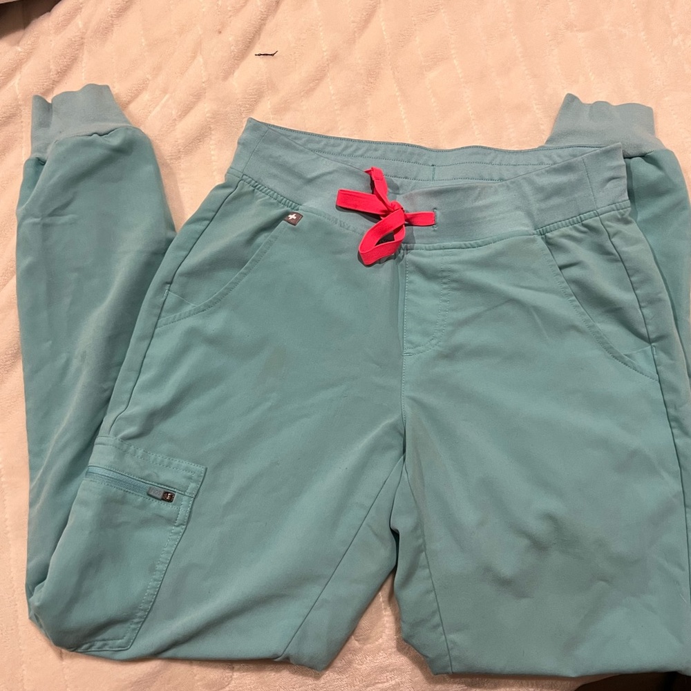 XS neon blue joggers